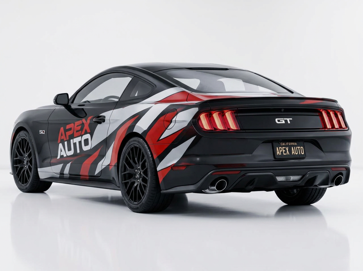Apex Auto Mustang — Custom Graphics by Wrap Zone